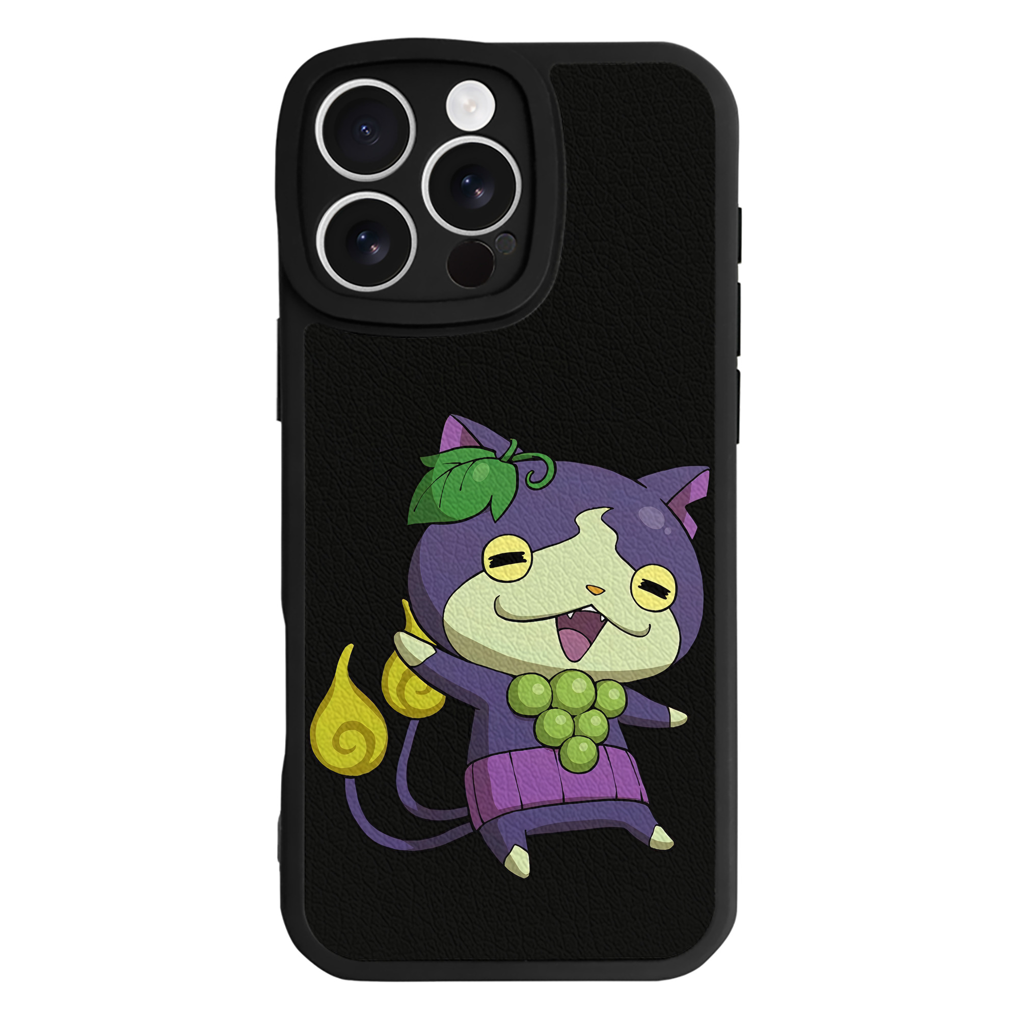 （画像用） 妖怪ウォッチ Yo-kai Watch 【iPhone 16シリーズ対応】シリコンスマホケース（レザー調） 材質：シリコン